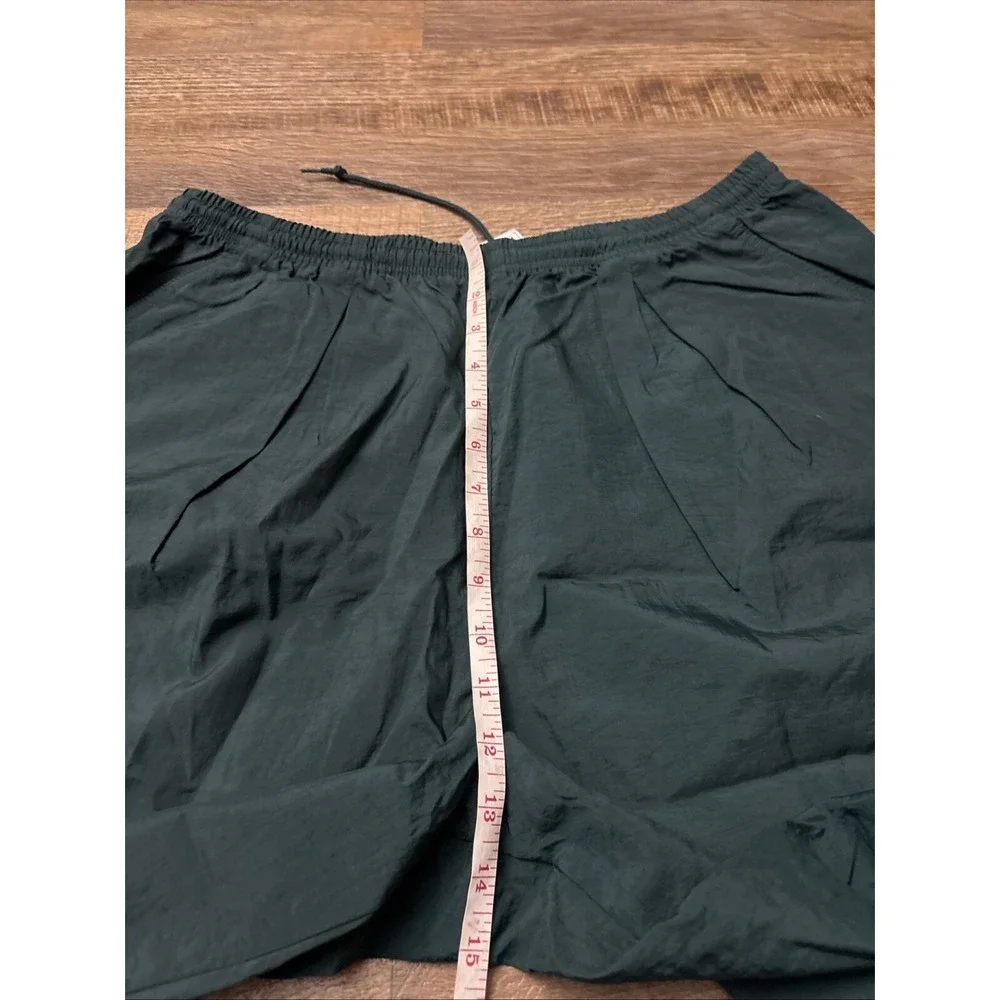 Vtg Nike Mens XL Pants Track Jogging Windbreaker Running Jersey Nylon Green EUC